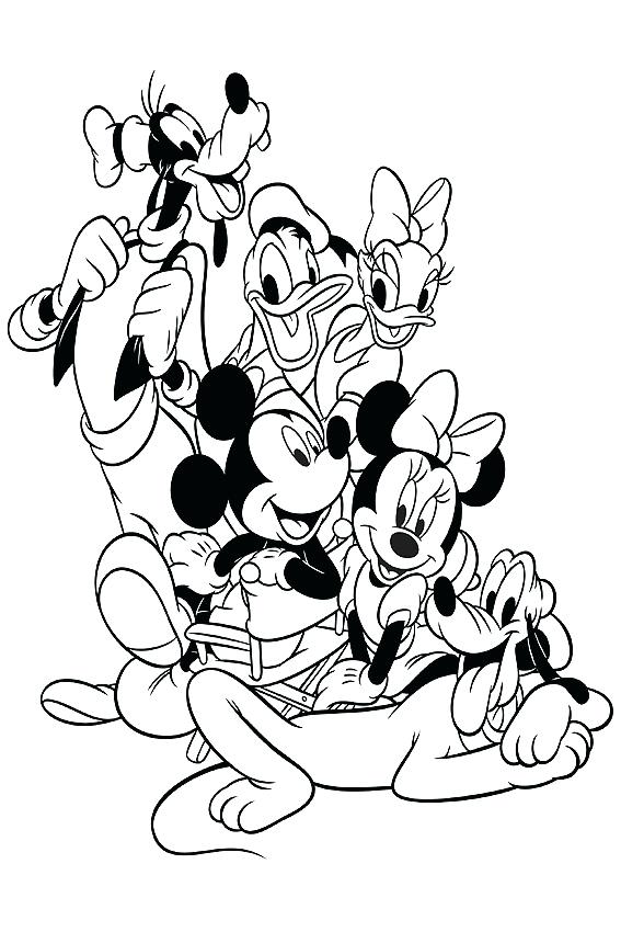 Mickey Mouse And Friends Drawing