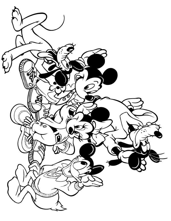 670x867 Free Coloring Pages Mickey Mouse And Friends