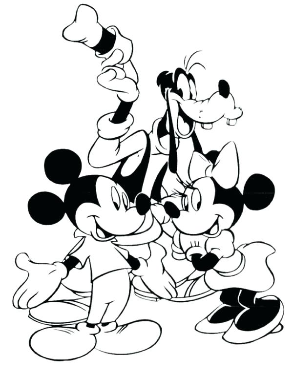 600x772 Images Of Mickey Mouse And Friends Coloring Pages