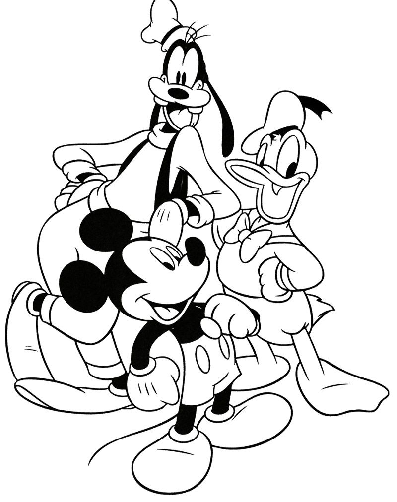 800x1012 Mickey Mouse And Friends Coloring