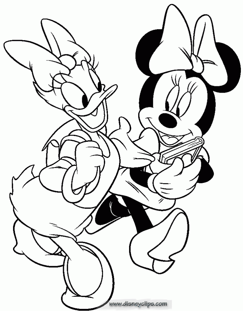 802x1024 Mickey Mouse And Friends Coloring Pages To Print Donald Duck