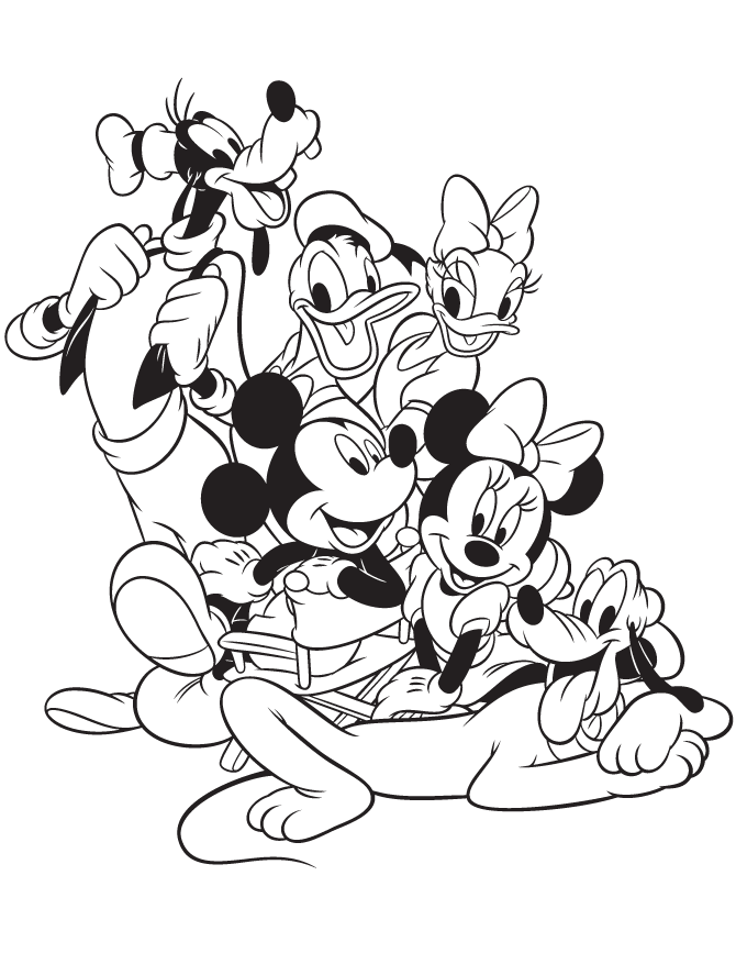 670x867 Mickey Mouse Coloring Pages Disney Disney Coloring Pages