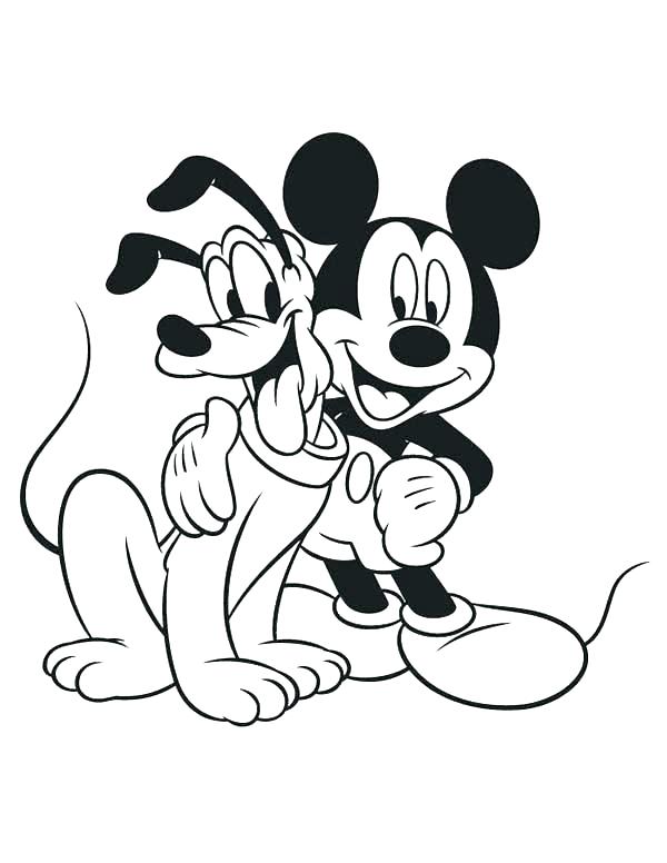 600x776 Coloring Pages Of Baby Mickey Mouse And Friends