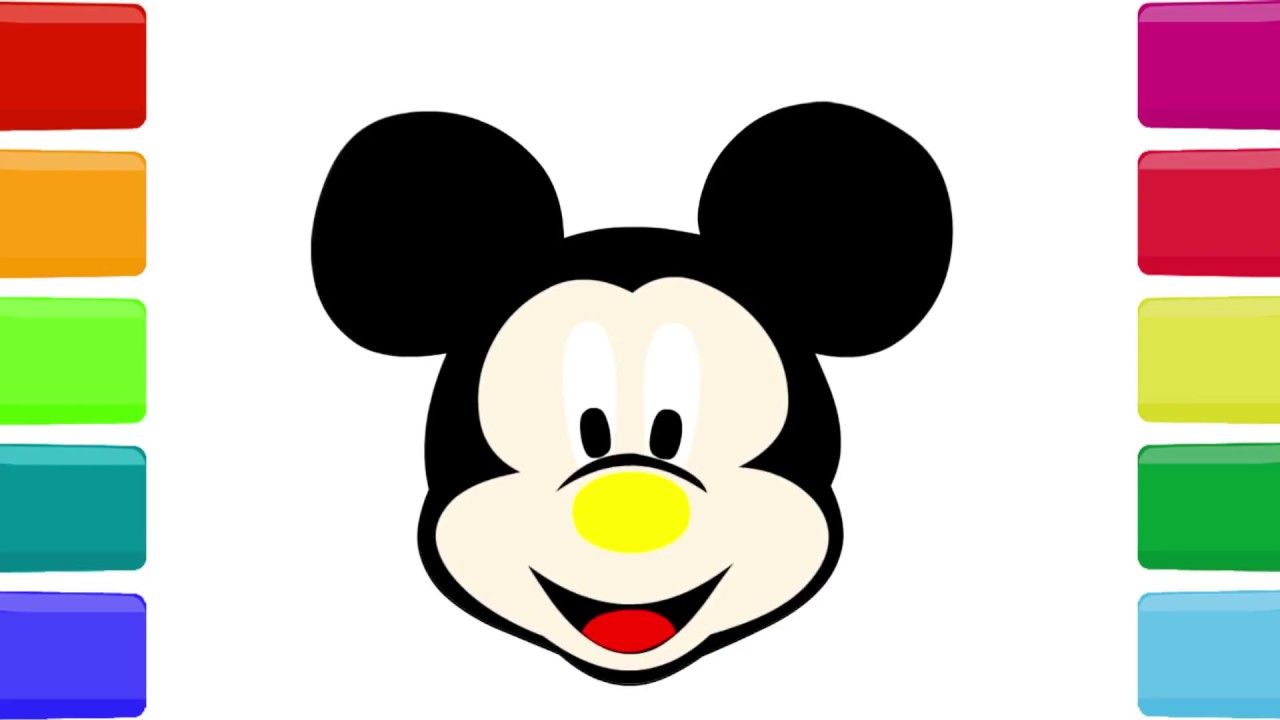 1280x720 How To Draw Mickey Mouse Cartoon Mickey Smile Videos Education