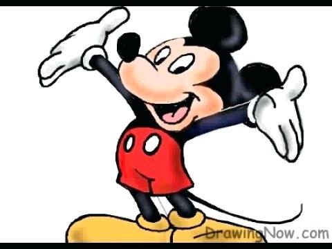480x360 Drawing Of Mickey Mouse Face