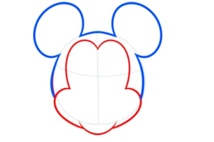 750x500 How To Draw Mickey Mouse Face Easy How To Draw Mickey Mouse Face