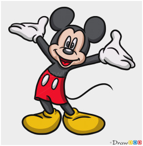 293x300 Mickey Mouse Drawing Tutorial Admirably How To Draw Mickey Mouse
