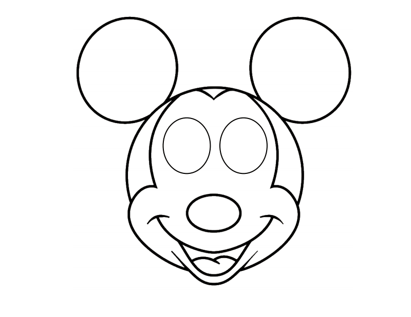 Mickey Mouse Drawing Face