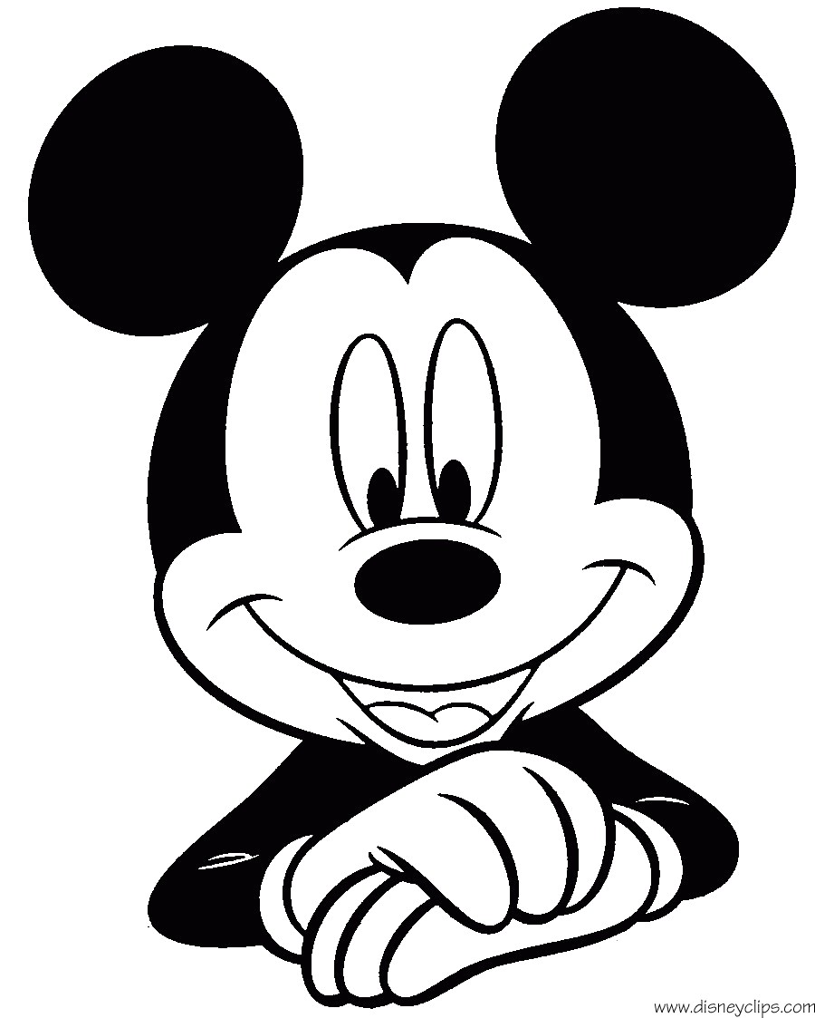 900x1123 Face Coloring Mickey Mouse Pages