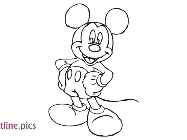 640x480 Mickey Mouse Outline Mickey Mouse Pictures Outline Drawn Mickey