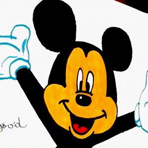 300x300 How To Draw Mickey Mouse Face New How To Draw Mickey Mouse Face