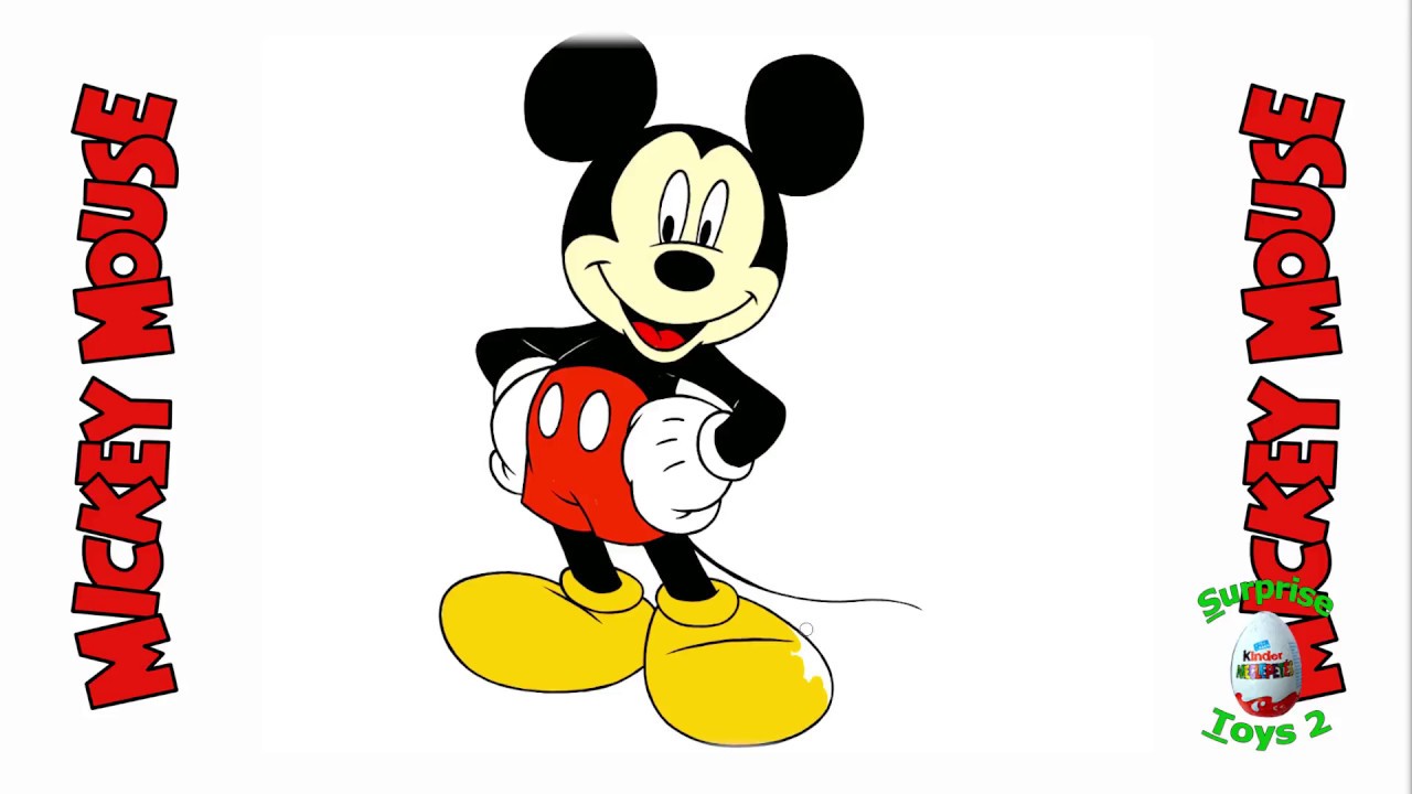 1280x720 How To Draw Mickey Mouse Step