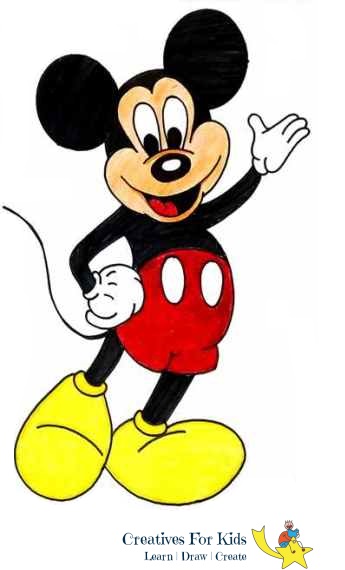 Mickey Mouse Drawing For Kids | Free download on ClipArtMag