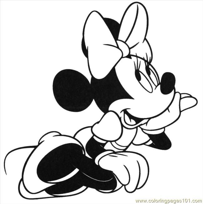 650x652 Mickey And Minnie Mouse Coloring Pages Printables Tisk Minnie