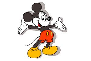300x200 How To Draw Mickey Mouse Full Body