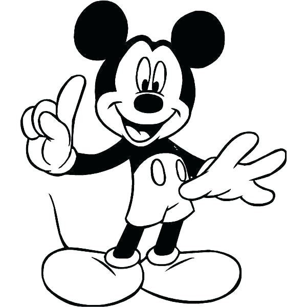 600x600 Mickey Mouse Drawing Pages