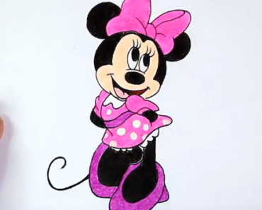 370x297 How To Draw Minnie Mouse Htdraw Archives