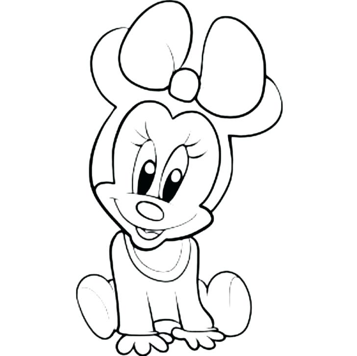 728x726 Micky Mouse Drawing