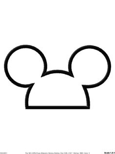 236x315 Mickey Mouse Hat Template Trace This Pattern On Back Side