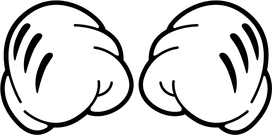 Mickey Mouse Hands Drawing