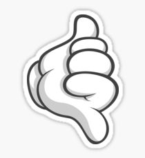 210x230 Mickey Mouse Hand Drawing Stickers Redbubble