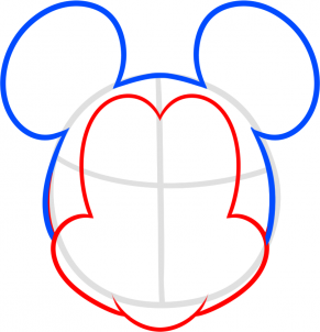 291x302 Huge Collection Of 'mickey Mouse Head Drawing' Download More Than
