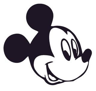 320x301 Mickey Mouse Head Decal Sticker
