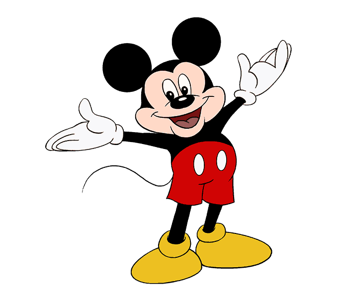 678x600 How To Draw Mickey Mouse Easy Drawing Guides