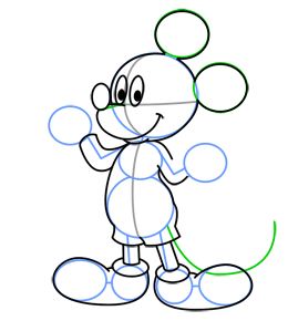 260x290 How To Draw Mickey Mouse
