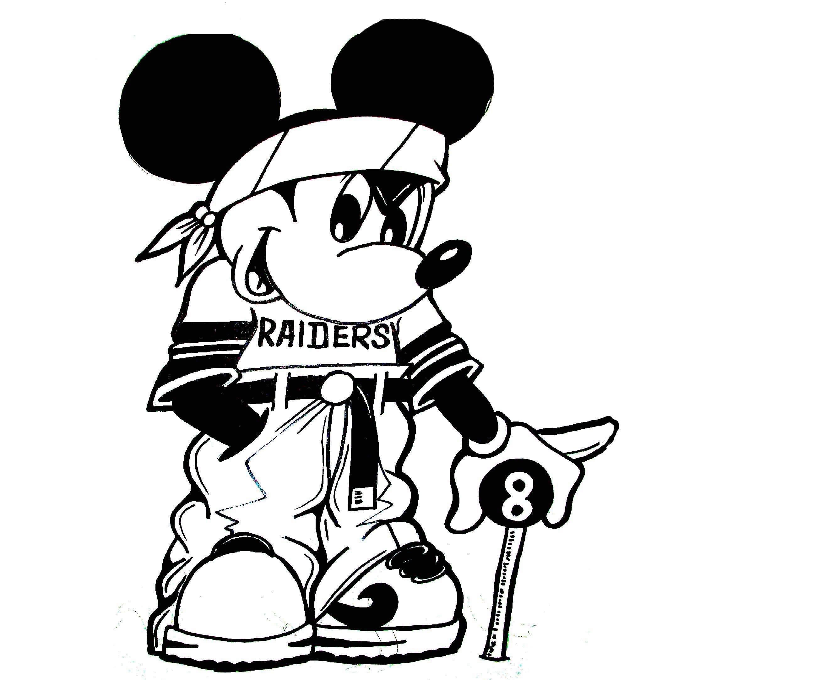 Mickey Mouse Line Drawing 26 