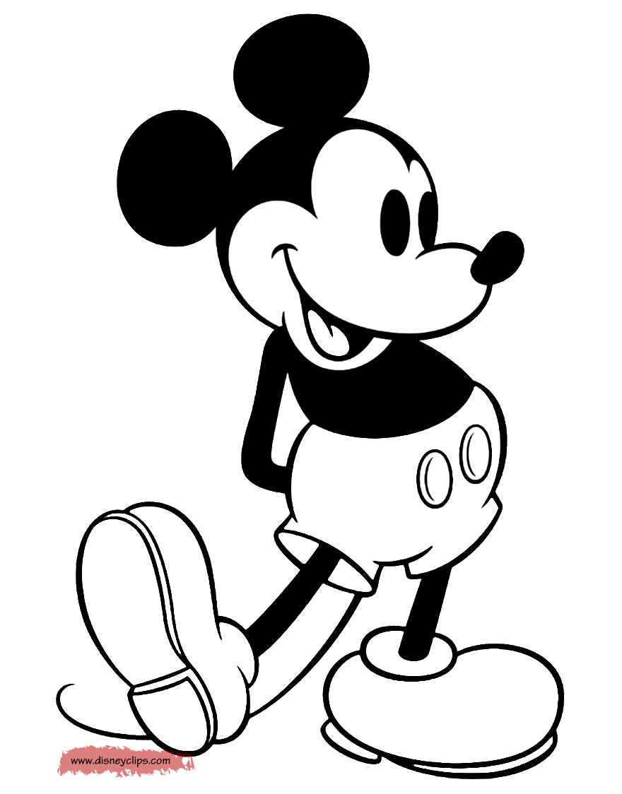 880x1124 Coloring Pages Coloring Pages Retro Drawing Mickey Mouse