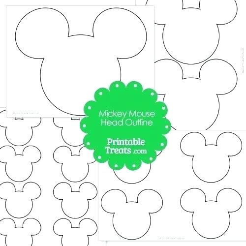 500x500 Mickey Mouse Outline Drawing
