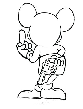 344x450 Mickey Mouse Outline Drawing