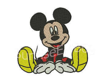 340x270 Mickey Mouse Embroidery Design Etsy