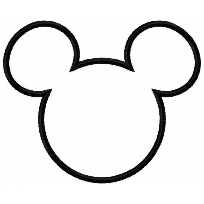 700x700 Simple Mouse Head Silhouette For Mickey Mouse Dress Cameo