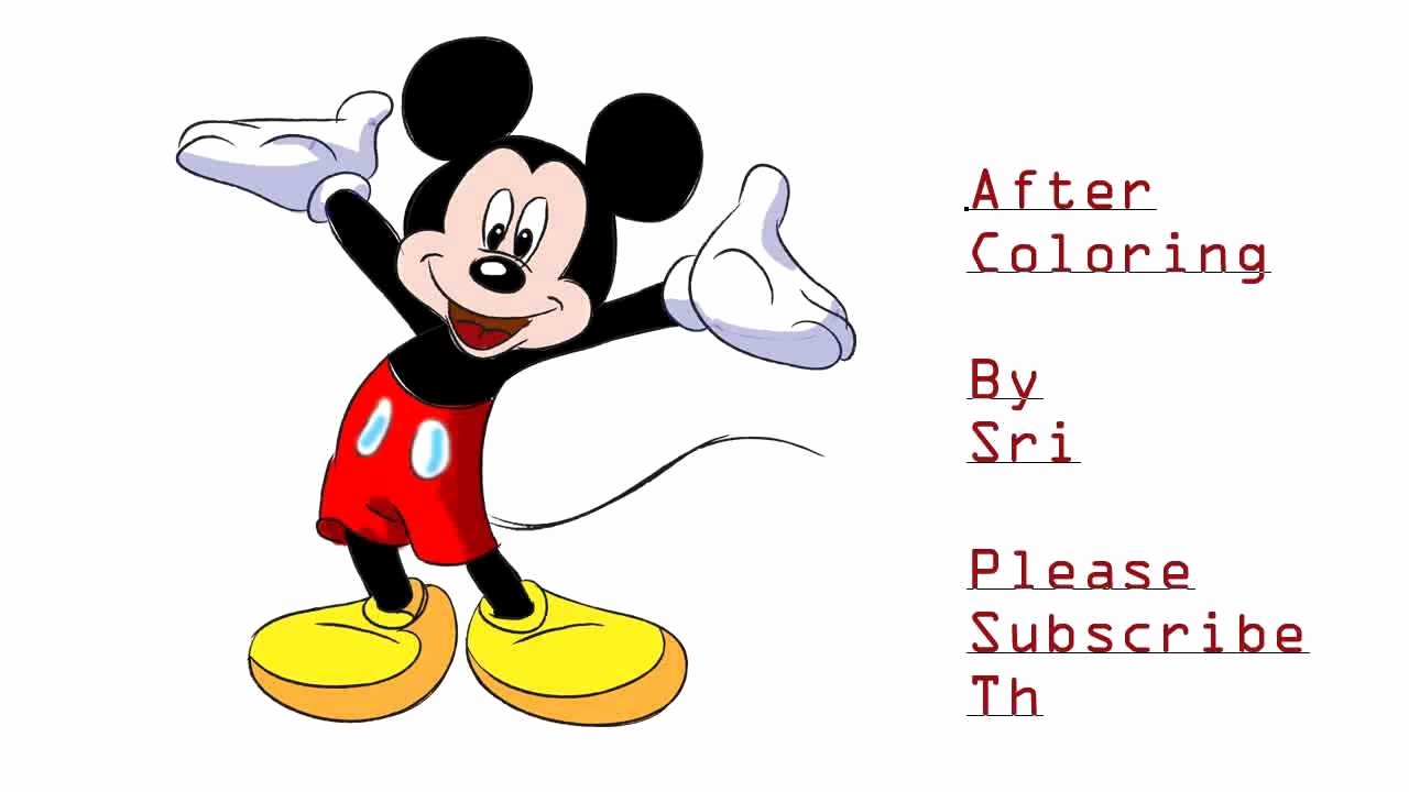 1280x720 Sketches Of Mickey Mouse Fresh How To Draw Mickey Mouse Tutorial