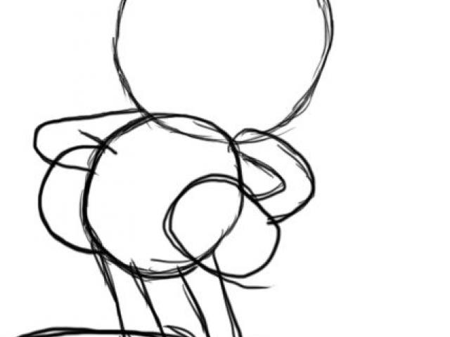 640x480 Drawn Mickey Mouse Sketch