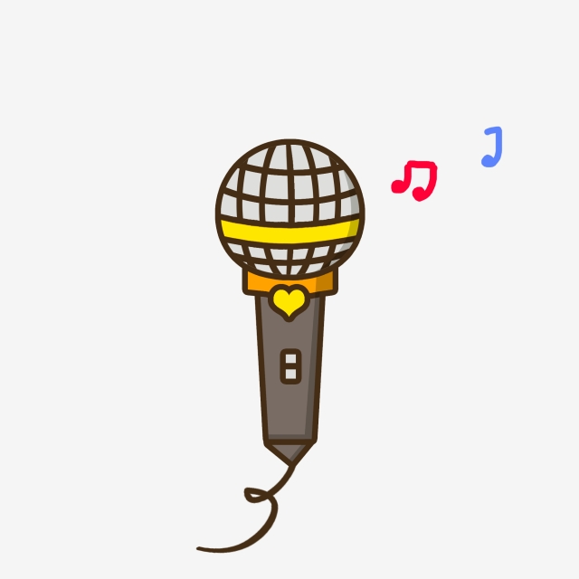 640x640 Cartoon Music Festival Microphone Instrument Musical Notes
