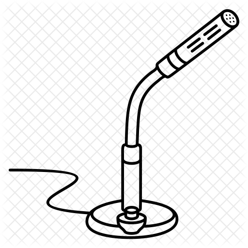 512x512 Microphone Icon Of Line Style