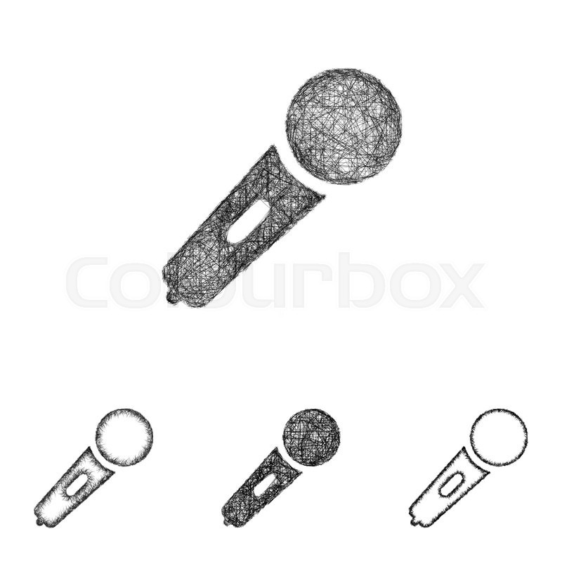 800x800 Microphone Icon Design Set