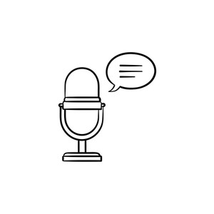 300x300 Radio Microphone Royalty Free Vectors