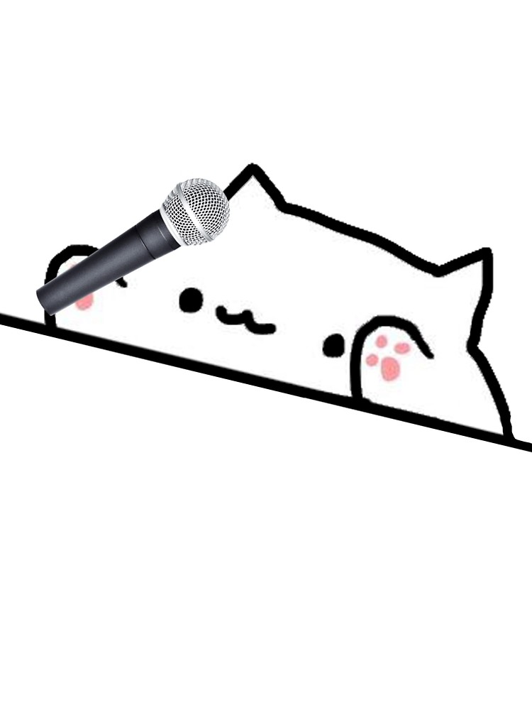 750x1000 Bongo Cat Microphone A Line Dress