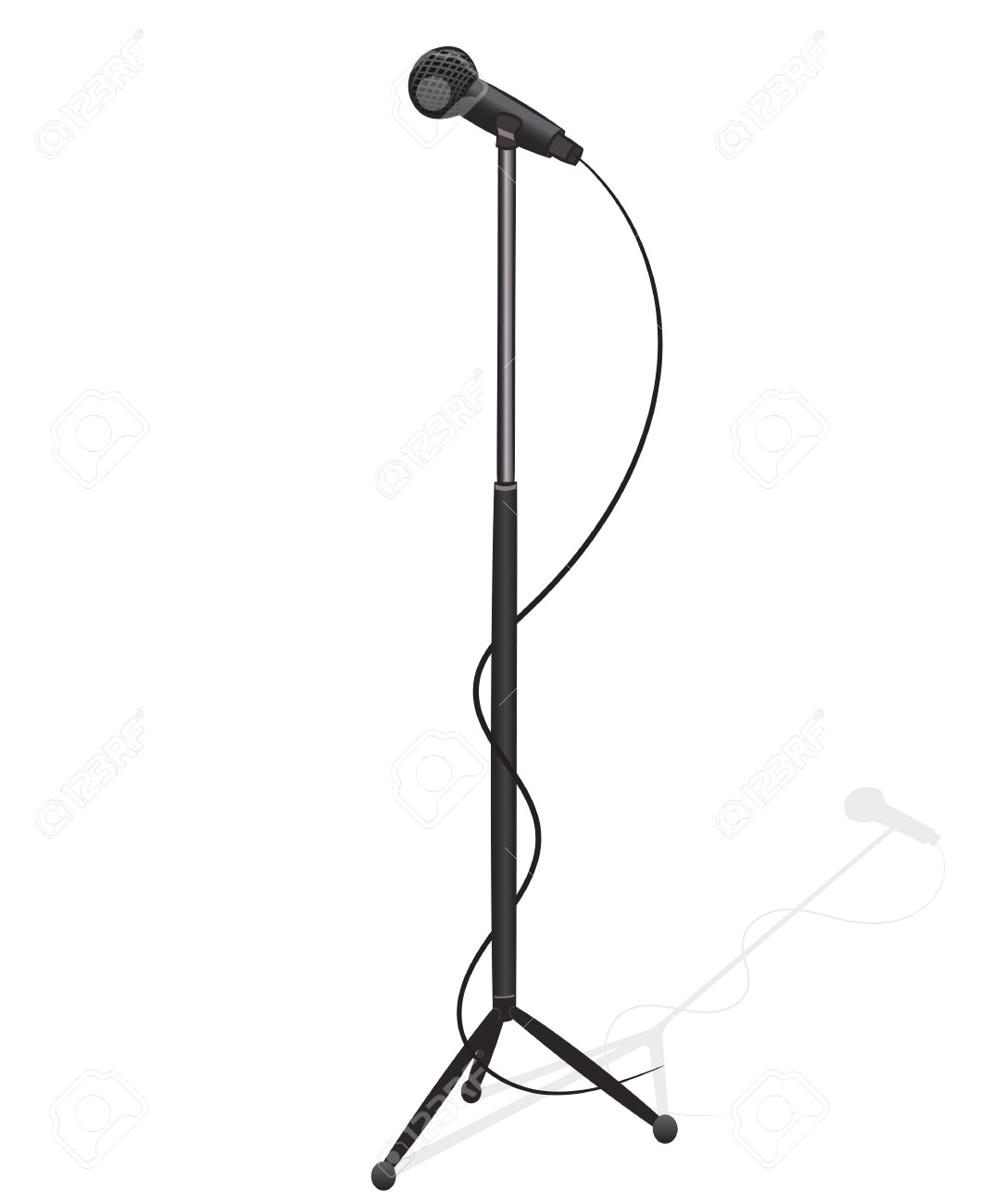 1083x1300 free drawn microphone microphone stand, download free clip art