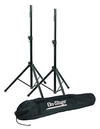 387x500 On Stage All Aluminum Speaker Stand Pak With Draw String Bag Reverb