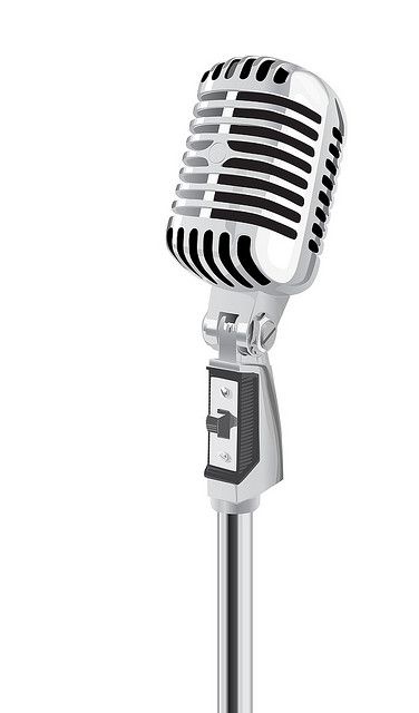 376x640 Retro Microphone Vector In Music Microphone Drawing