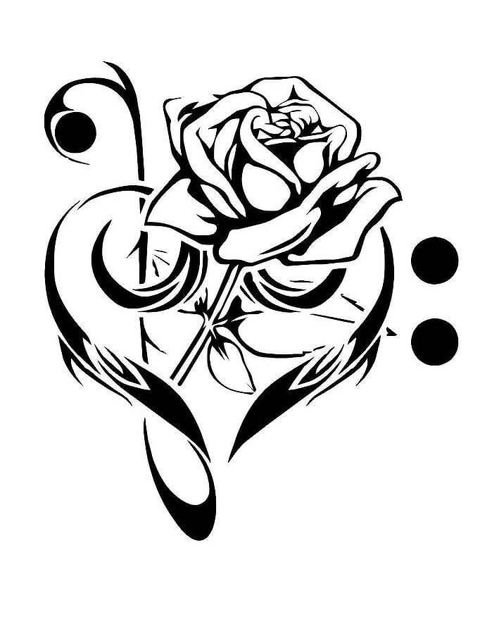 709x876 Musical Tattoos Amazing Photos, Designs And Sketches