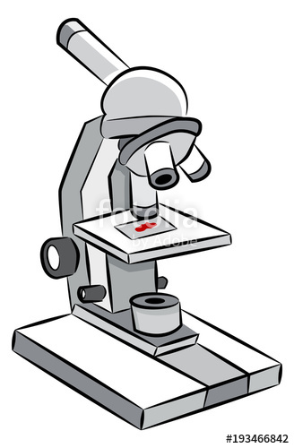328x500 Microscope Science Device Drawing Stock Image And Royalty Free