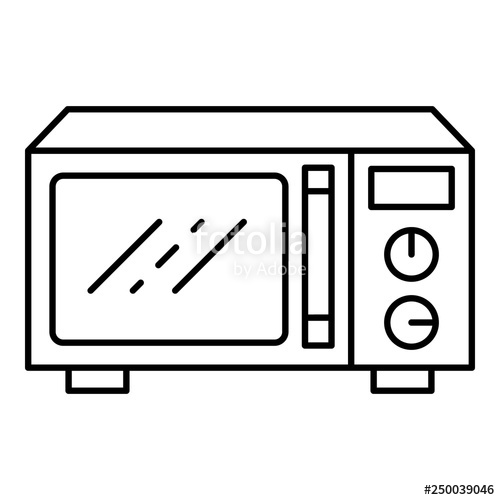 500x500 metal microwave icon outline metal microwave vector icon for web