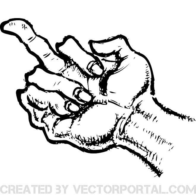 660x660 Middle Finger Free Vector Illustration