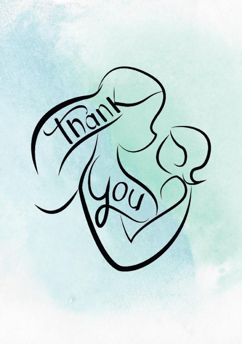 794x1128 Midwifepregnancy Thank You Card Etsy